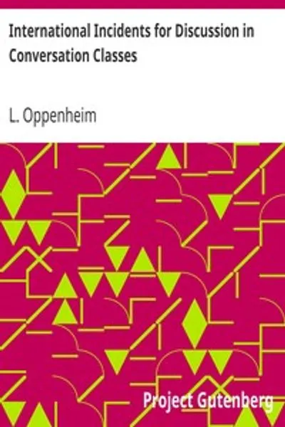 Обложка книги "Международные инциденты для обсуждения на разговорных занятиях"