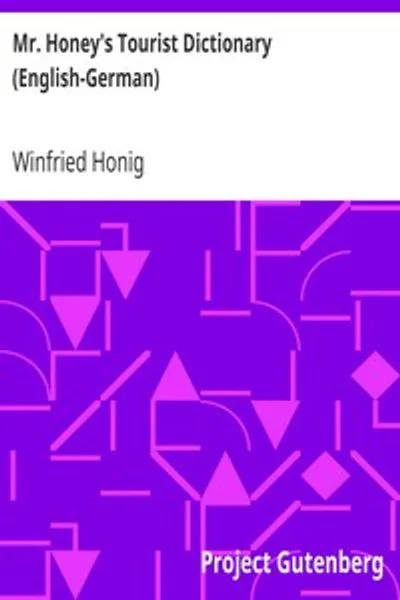 Обложка книги "Туристический словарь мистера Хани (английский-немецкий)"