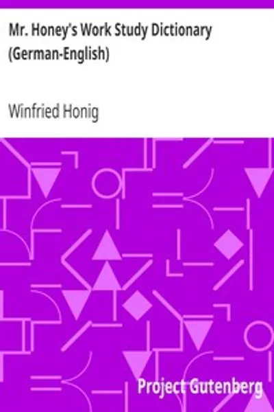 Обложка книги "Словарь господина Хани для учебной работы (немецко-английский)"