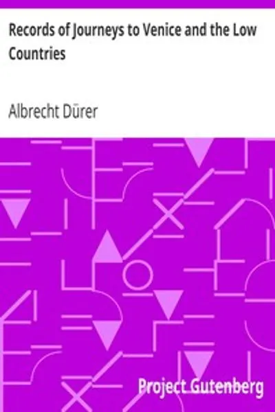 Обложка книги "Записки о путешествиях в Венецию и Нидерланды"