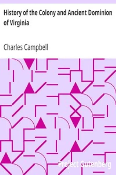Обложка книги "История колонии и древней Вирджинии"