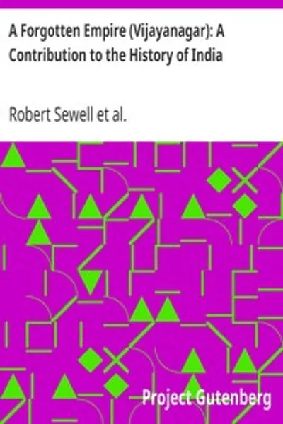 Обложка книги "Забытая империя (Виджаянагар): Вклад в историю Индии"