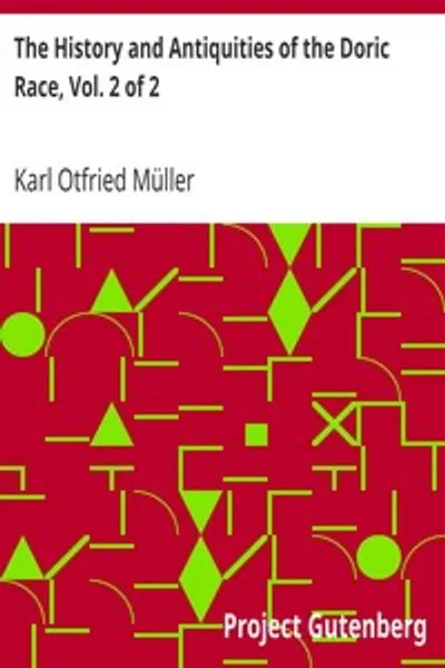 Обложка книги "История и древности дорической расы. Том 2 из 2"