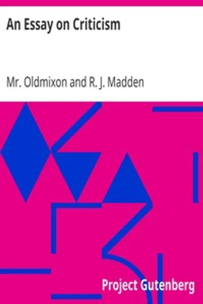 Обложка книги "Опыт о критике"
