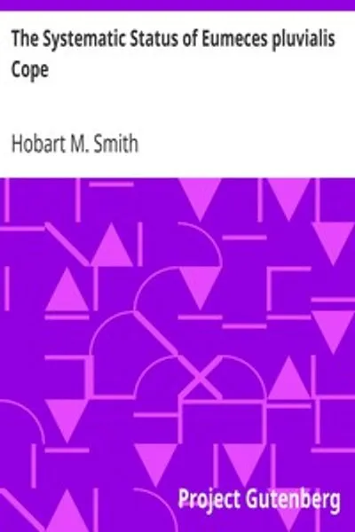 Обложка книги "Систематический статус Eumeces pluvialis Cope"
