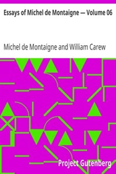 Обложка книги "Опыты Мишеля де Монтеня. Том 06"