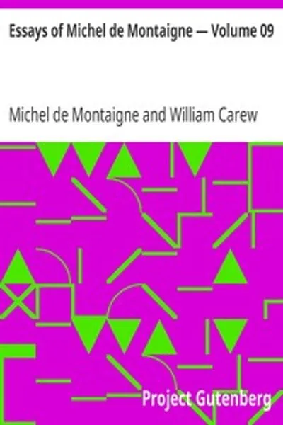 Обложка книги "Опыты Мишеля де Монтеня. Том 09"