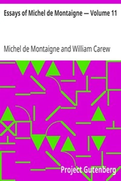 Обложка книги "Опыты Мишеля де Монтеня. Том 11"