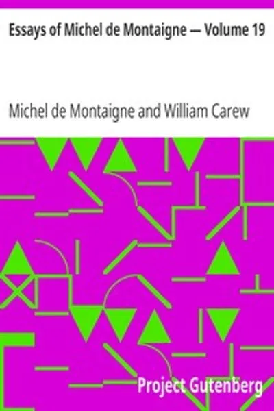 Обложка книги "Опыты Мишеля де Монтеня. Том 19"