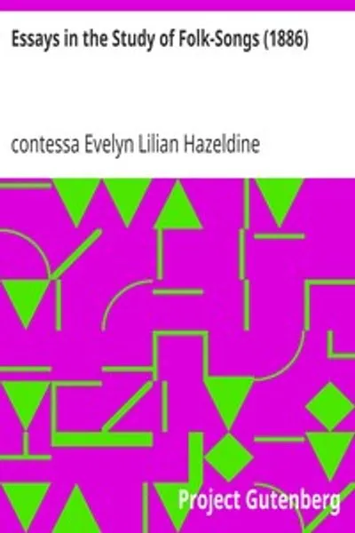 Обложка книги "Эссе об изучении народных песен (1886)"