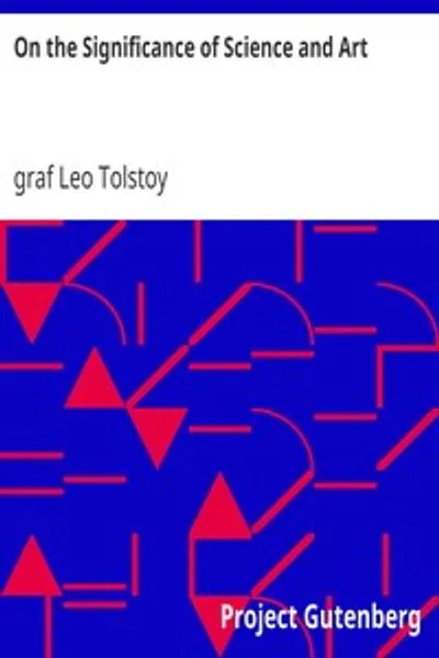 Обложка книги "О значении науки и искусства"