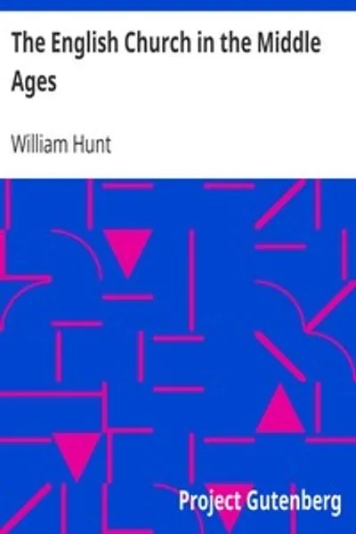 Обложка книги "Английская церковь в Средние века"