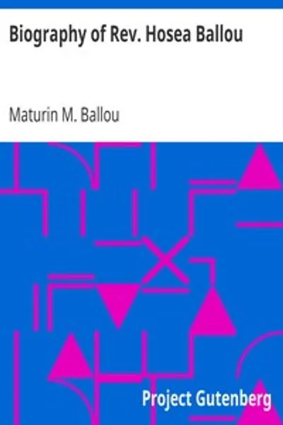 Обложка книги "Биография преподобного Осии Баллоу"