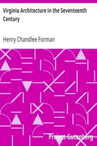 Обложка книги "Архитектура Вирджинии в XVII веке"