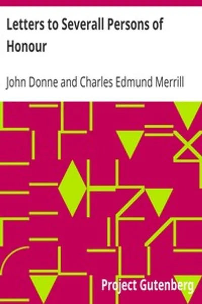 Обложка книги "Письма нескольким лицам чести"