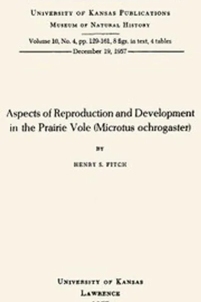 Обложка книги "Аспекты размножения и развития в степном суслике (Microtus ochrogaster)"