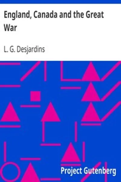Обложка книги "Англия, Канада и Великая война"