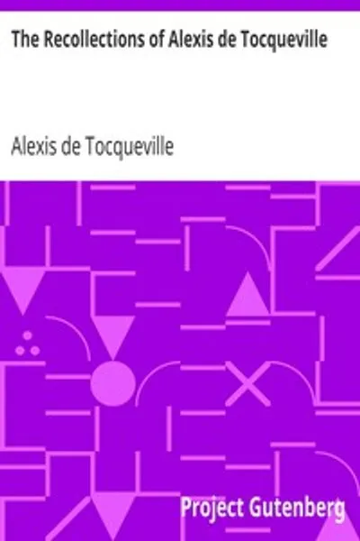 Обложка книги "Воспоминания Алексиса де Токвиля"