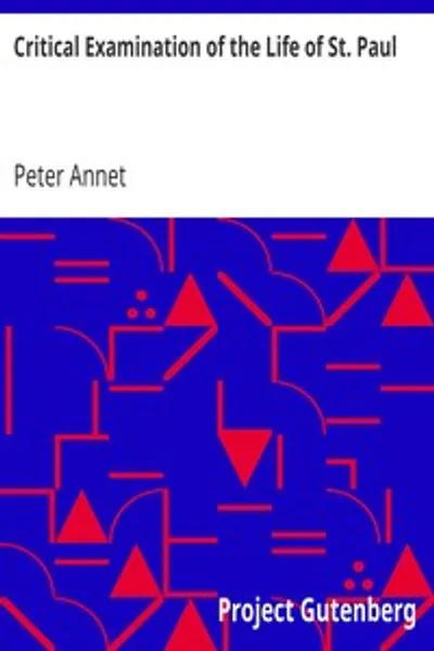 Обложка книги "Критическое исследование жизни апостола Павла"