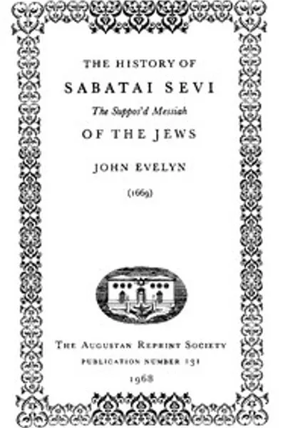 Обложка книги "История Саббатая Цви, предполагаемого Мессии евреев"