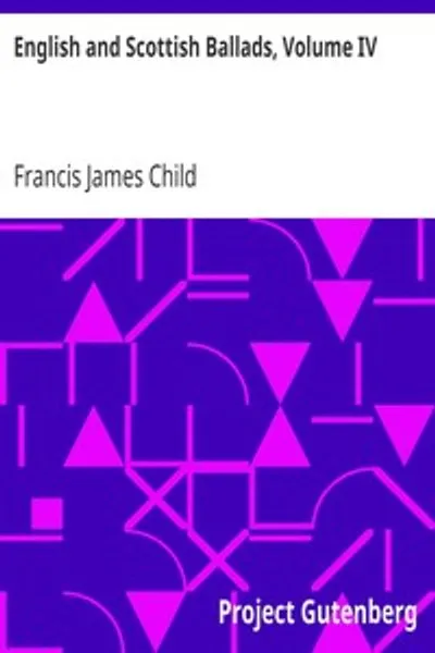 Обложка книги "Английские и шотландские баллады, том IV"