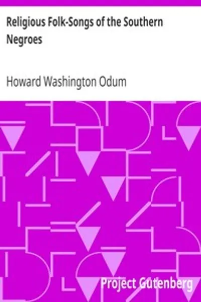 Обложка книги "Религиозные народные песни южных негров"
