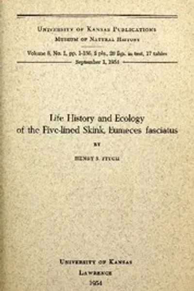 Обложка книги "Жизнь и экология пятиполосого сцинка Eumeces fasciatus"