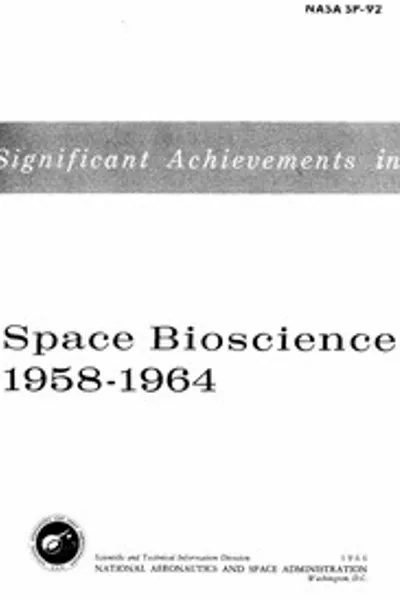Обложка книги "Значительные достижения в космической биологии 1958-1964"