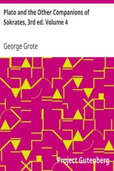 Обложка книги "Платон и другие спутники Сократа. 3-е издание. Том 4"