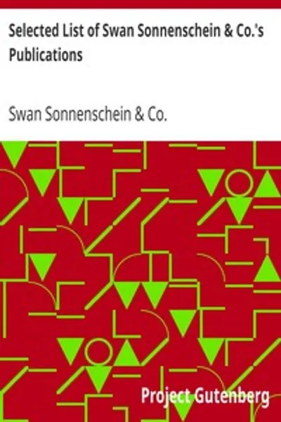 Обложка книги "Избранный список изданий Swan Sonnenschein & Co."