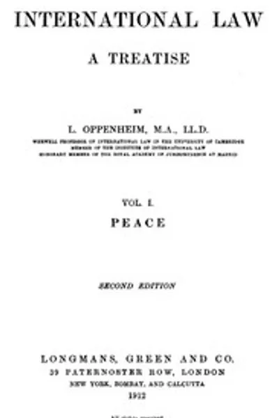 Обложка книги "Международное право. Трактат. Том 1 (из 2): Мир. Второе издание"