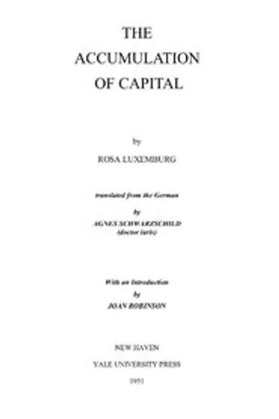 Обложка книги "Накопление капитала"