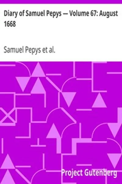 Обложка книги "Дневник Сэмюэля Пеписа. Август 1668"