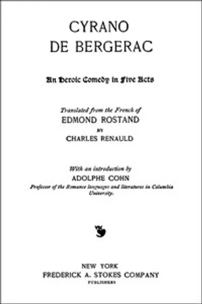 Обложка книги "Сирано де Бержерак. Героическая комедия в пяти актах"
