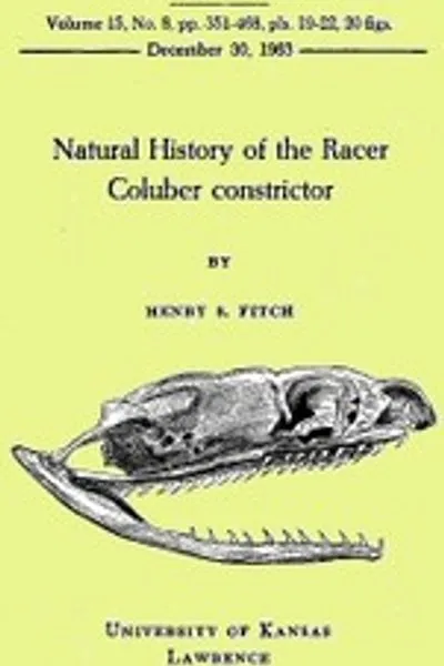 Обложка книги "Естественная история гончей змеи Coluber constrictor"