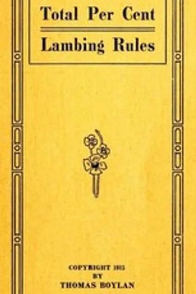 Обложка книги "Правила общего процента ягнения"