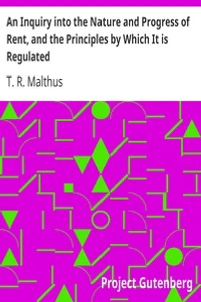 Обложка книги "Опыт о природе и ходе ренты и принципах, ею регулируемых"
