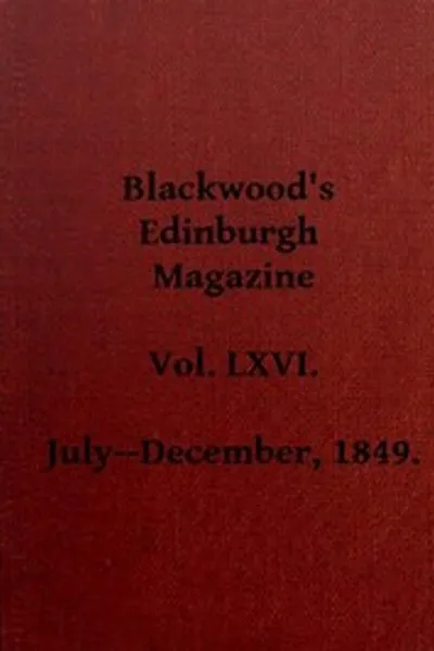 Обложка книги "Блэквудский Эдинбургский Магазин, Том 66, № 405, Июль 1849"