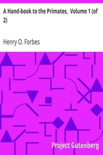 Обложка книги "Справочник по приматам. Том 1 из 2"