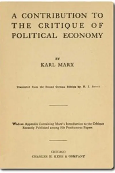 Обложка книги "К критике политической экономии"