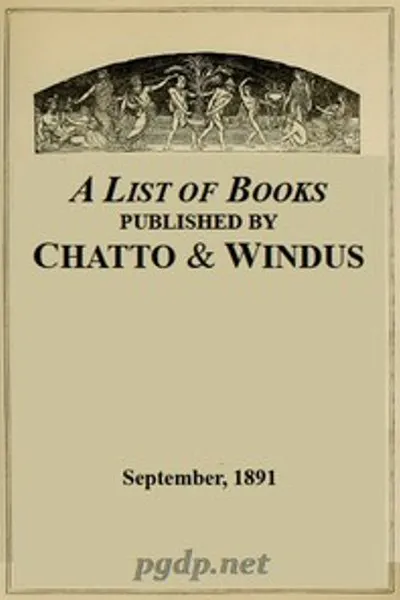 Обложка книги "Список книг, изданных Chatto & Windus, сентябрь 1891 года"