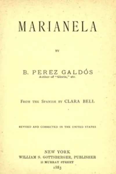 Обложка книги "Марианела"