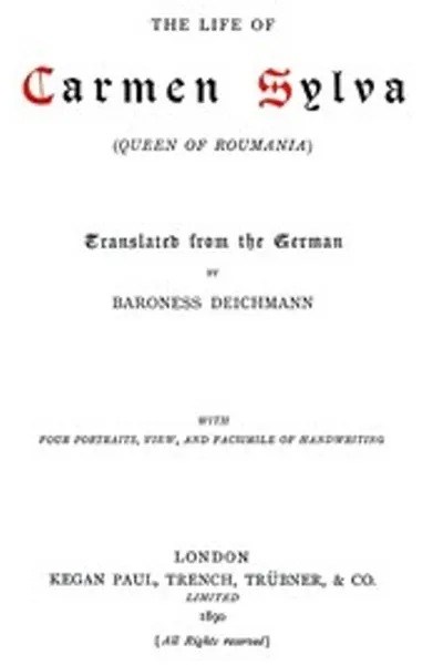 Обложка книги "Жизнь Кармен Сильвы (Королевы Румынии)"
