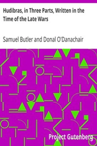 Обложка книги "Гудибрас. В трёх частях, написанный во время недавних войн"
