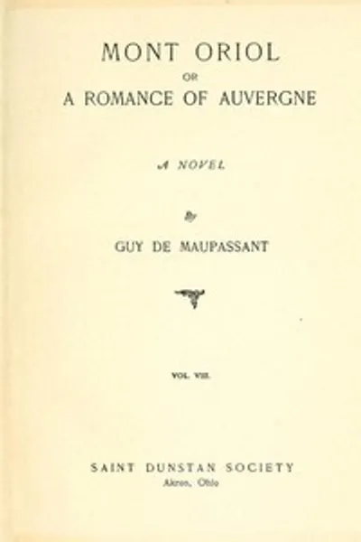 Обложка книги "Мон Ориоль, или Роман об Оверни"