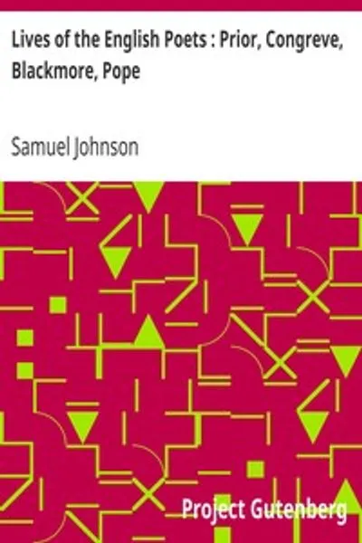 Обложка книги "Жизнь английских поэтов: Приор, Конгрив, Блэкмор, Поп"
