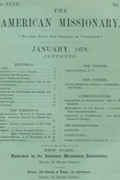 Обложка книги "Американский миссионер — Том 32, № 01, январь 1878"