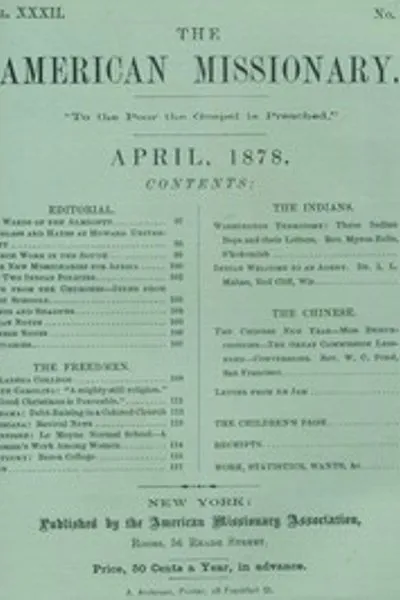 Обложка книги "Американский миссионер — Том 32, № 04, апрель 1878"
