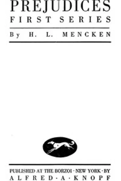 Обложка книги "Предрассудки, первый сборник"