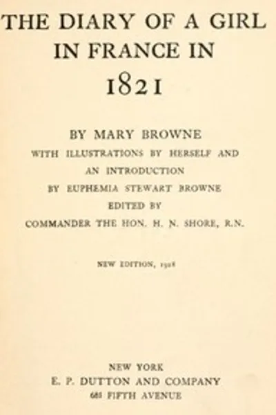 Обложка книги "Дневник девушки во Франции в 1821 году"